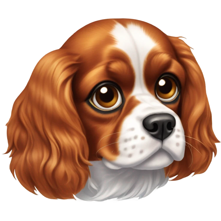 Cavalier King Charles Spaniel. emoji