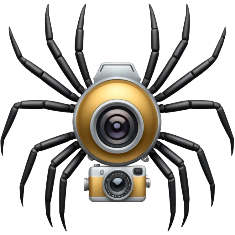 camera spider emoji