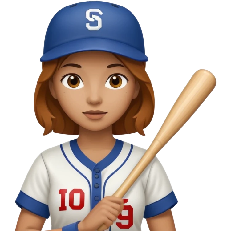 woman baseball player emoji