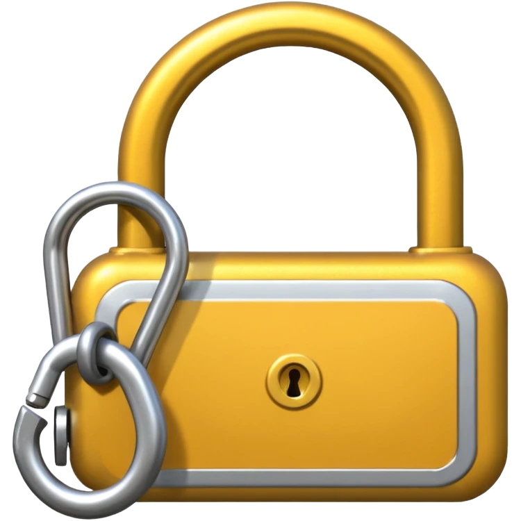 Bike lock emoji