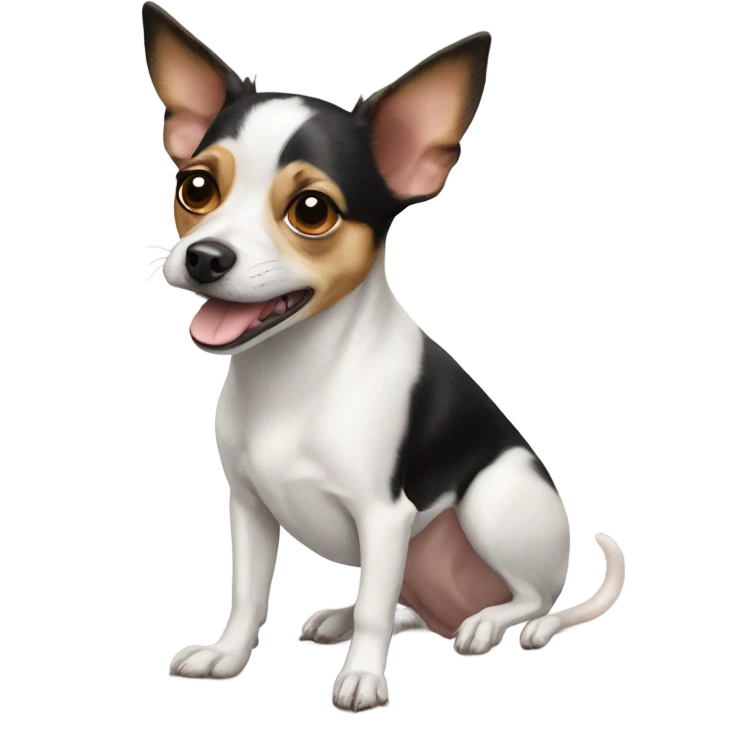 Rat terrier mixed with chihuahua  emoji
