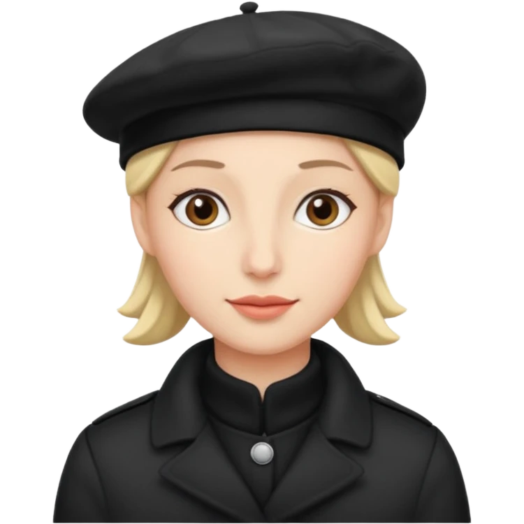 beret black winter emoji