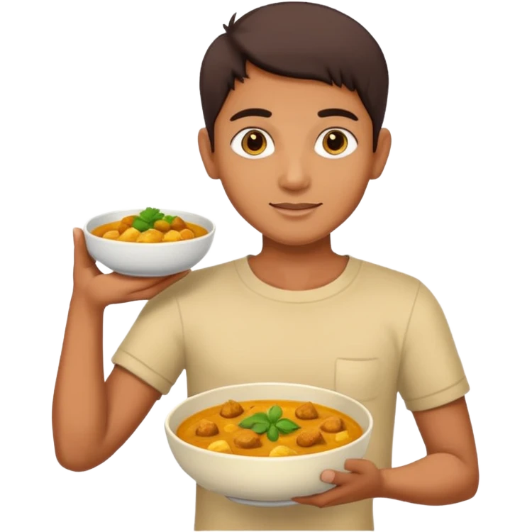 Индус с соусом карри emoji