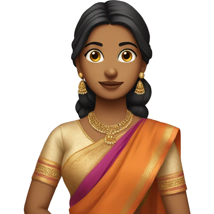 A desi indian girl in saree emoji