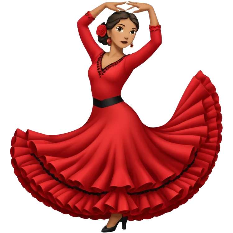 Flamenco dancer pose emoji