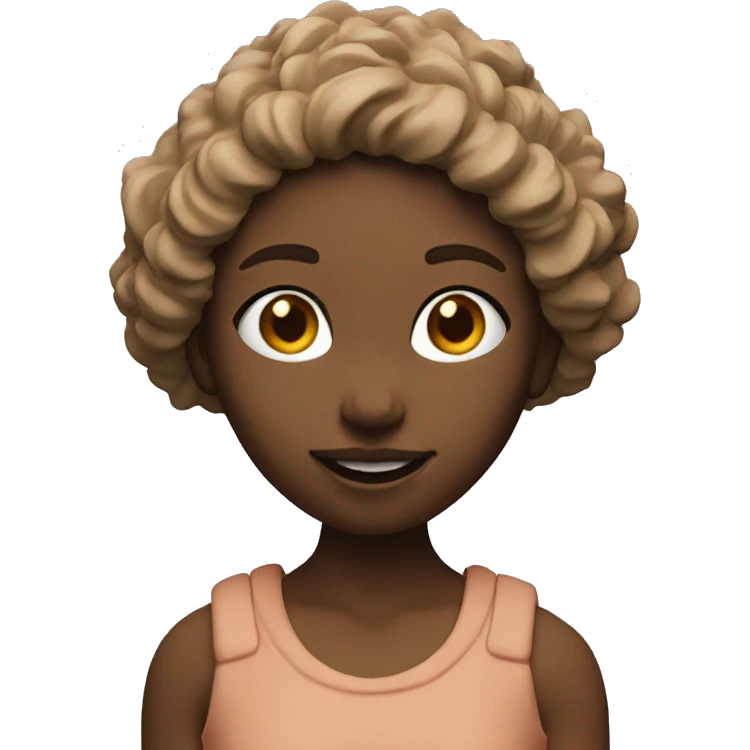 girl sculpts from clay emoji