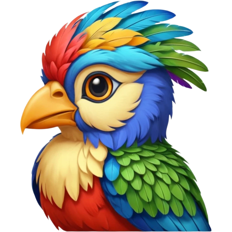 painter bird emoji
