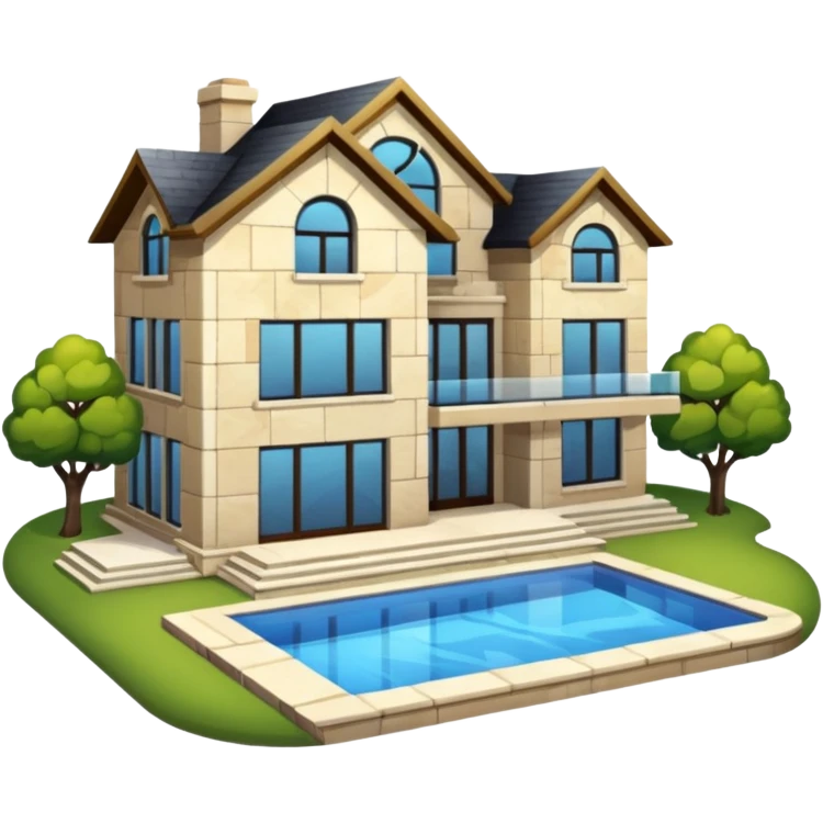 casa lujosa y bonita emoji