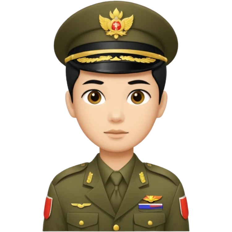 thai soldier short hair emoji