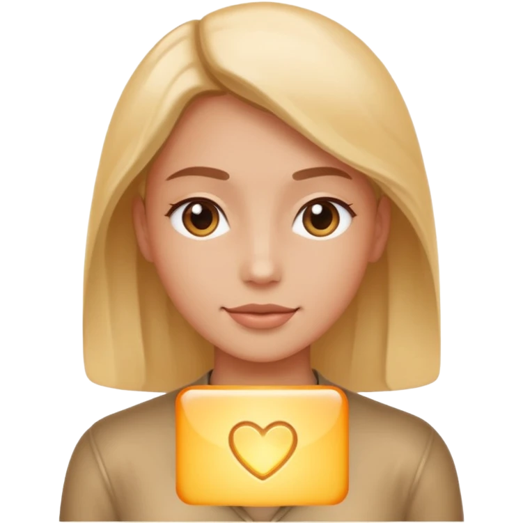 create a person which feel safe to using internet.-match-the-same-shape,-color,-and-glow-effect,-ensuring-it-is-smooth-and-shiny.  emoji