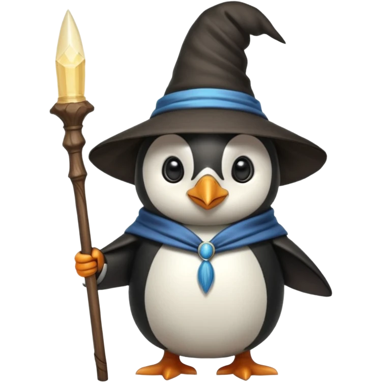 Penguin Wizard emoji
