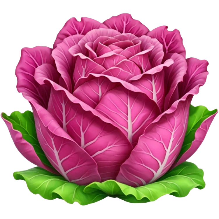 pink lettuce emoji