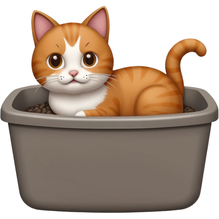 Cat pooping emoji