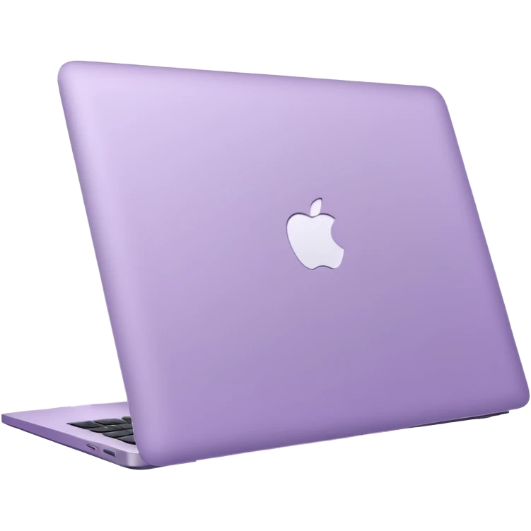 macbook ios light violet elements. emoji