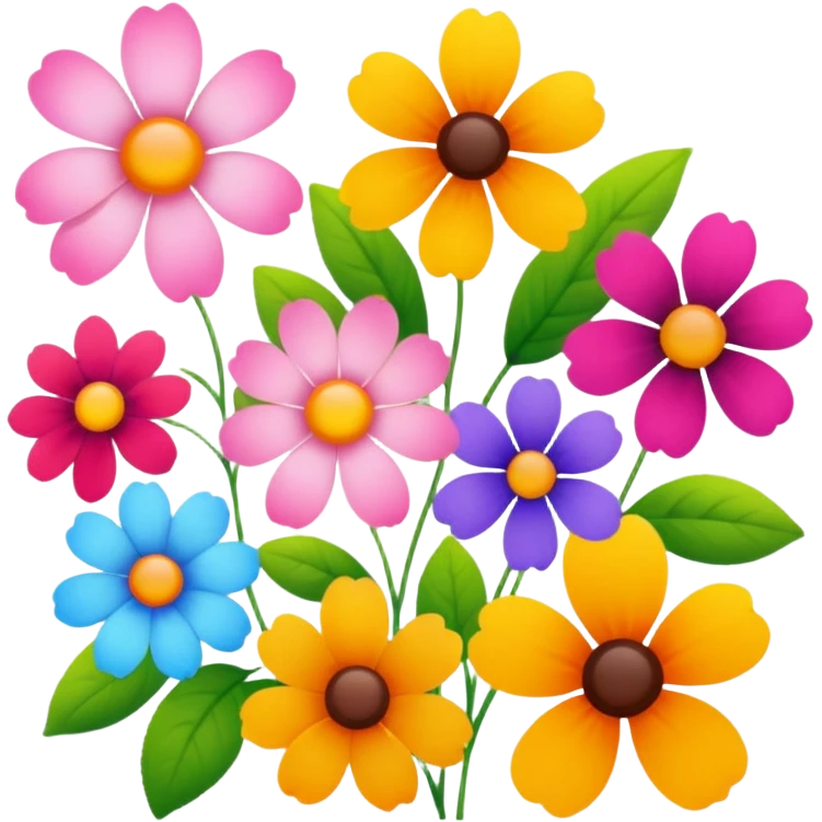 beautiful flowers  emoji