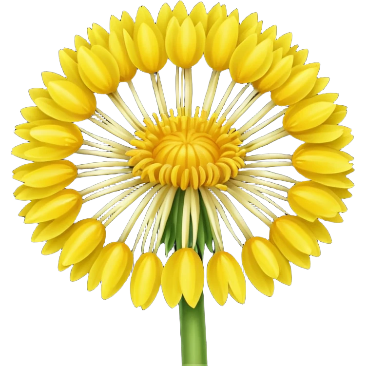Yellow dandelion emoji