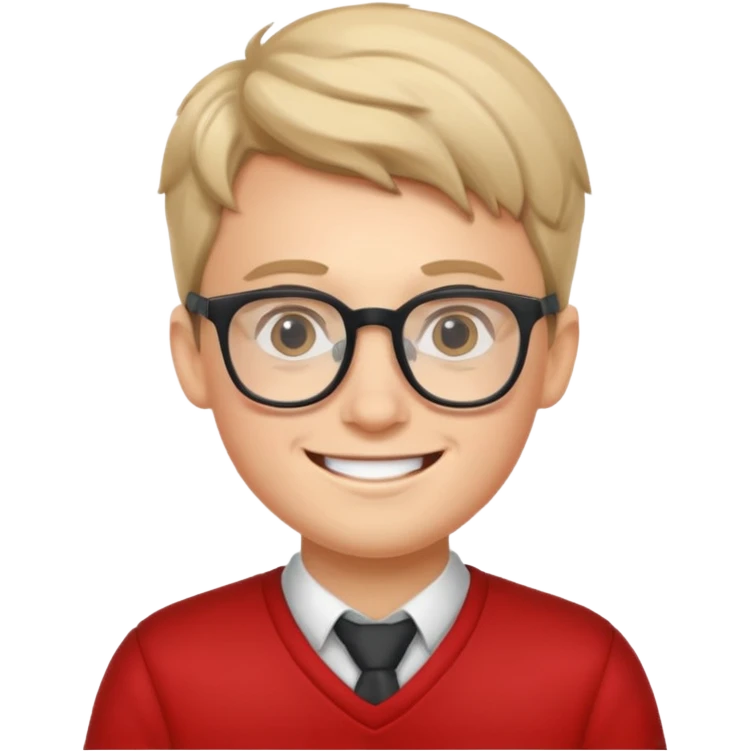 Nerdy boy with glasses emoji