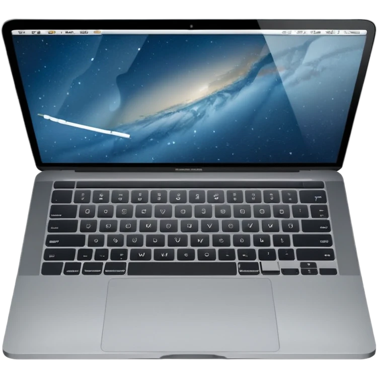 middle gray color macbook emoji