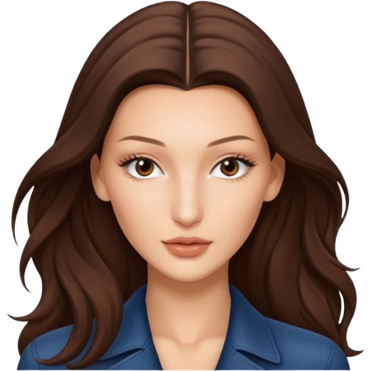 Bella hadid long hair emoji