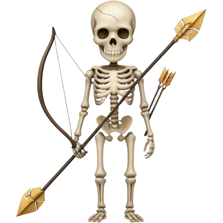 Skeleton with arrow  emoji