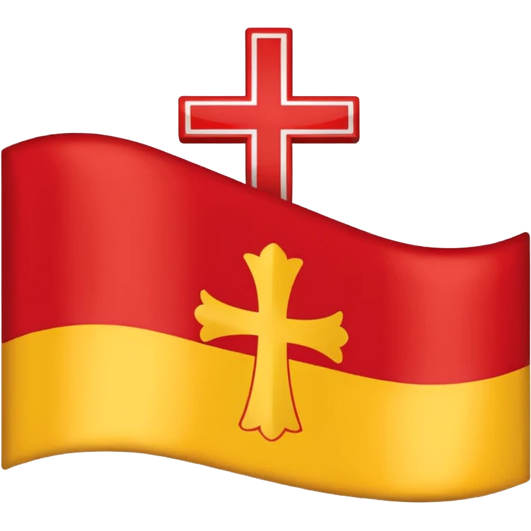 drapeau Lorraine jaune et rouge emoji