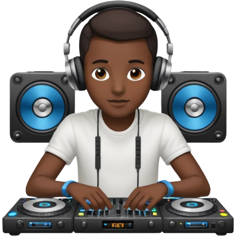 dj with setup emoji