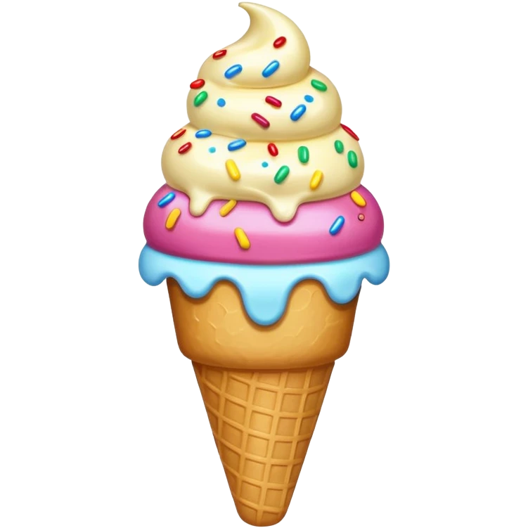 ice cream with sprinkles emoji
