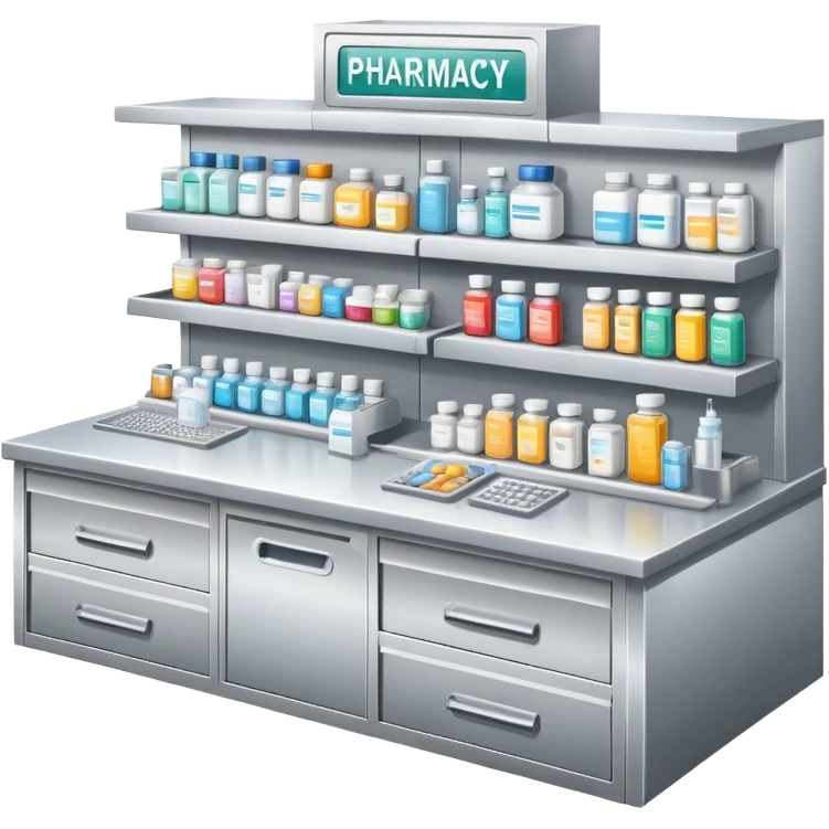Pharmacy countertop emoji