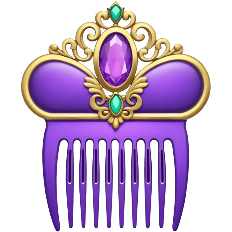 purple royal comb emoji