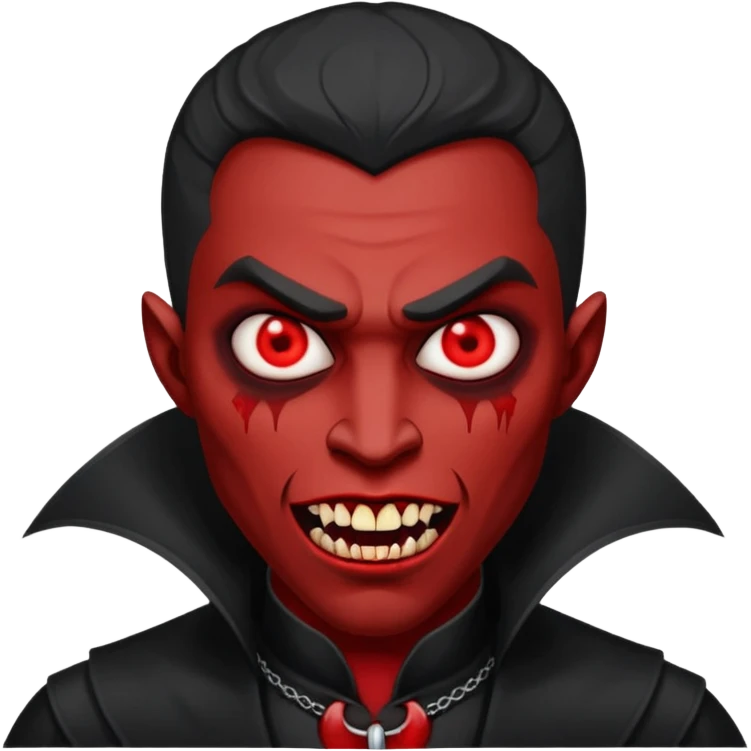 black man vampire emoji
