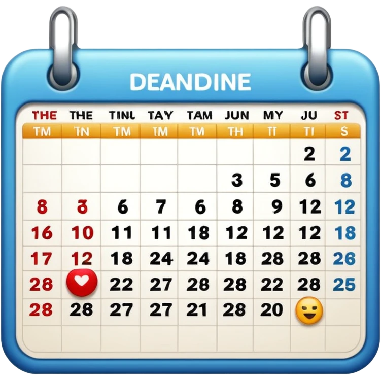 Deadline Calendar emoji