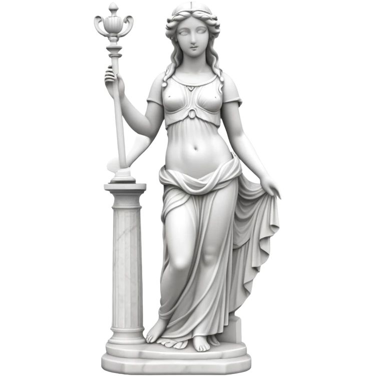Roman Parian Marble Statue of Aphrodite, classical ancient sculpture of the goddess of love emoji