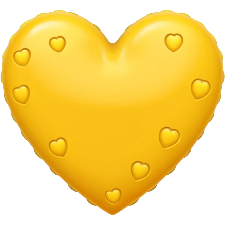 yellow heart with a dotted border emoji