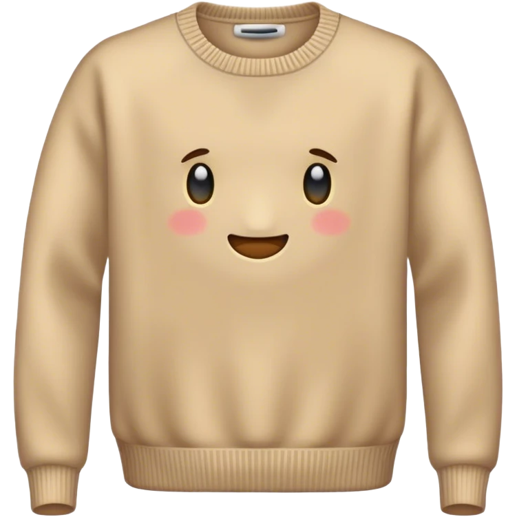 suéter bege emoji