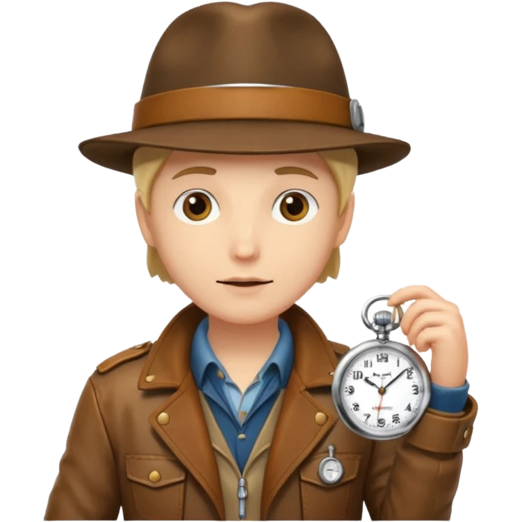Explorer with pocket watch emoji