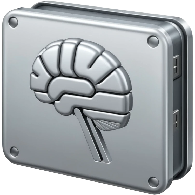 brain like an external hard drive emoji | AI Emoji Generator