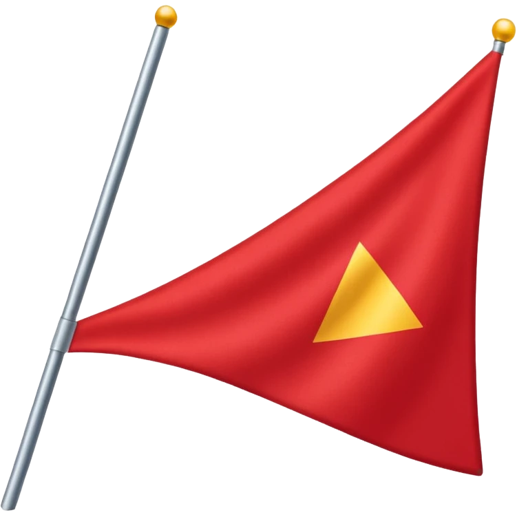Triangular flag emoji
