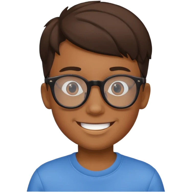 Boy with cool glasses emoji
