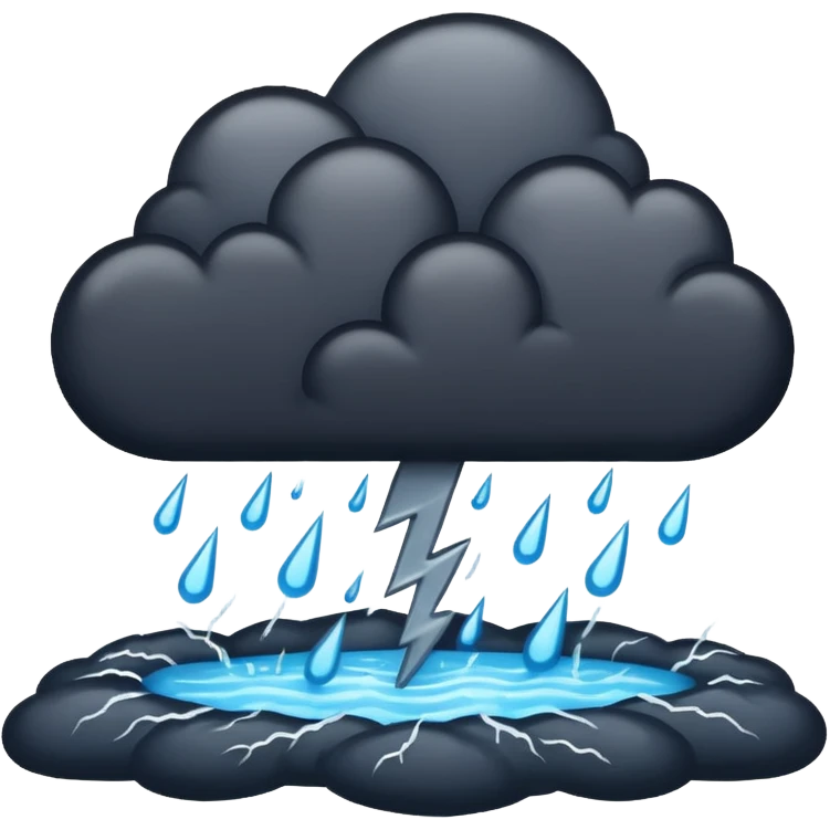 thunder storm emoji