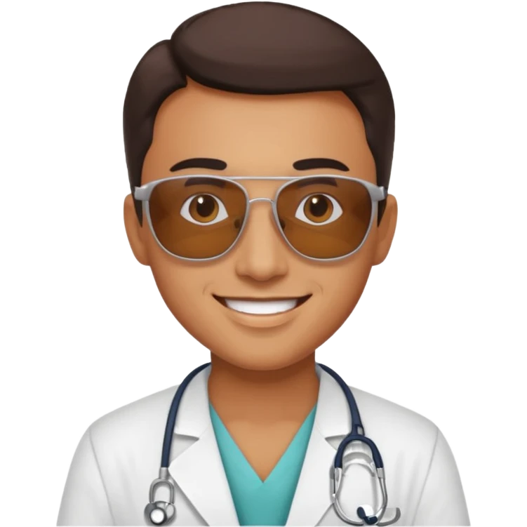 doctor with sunglasses emoji