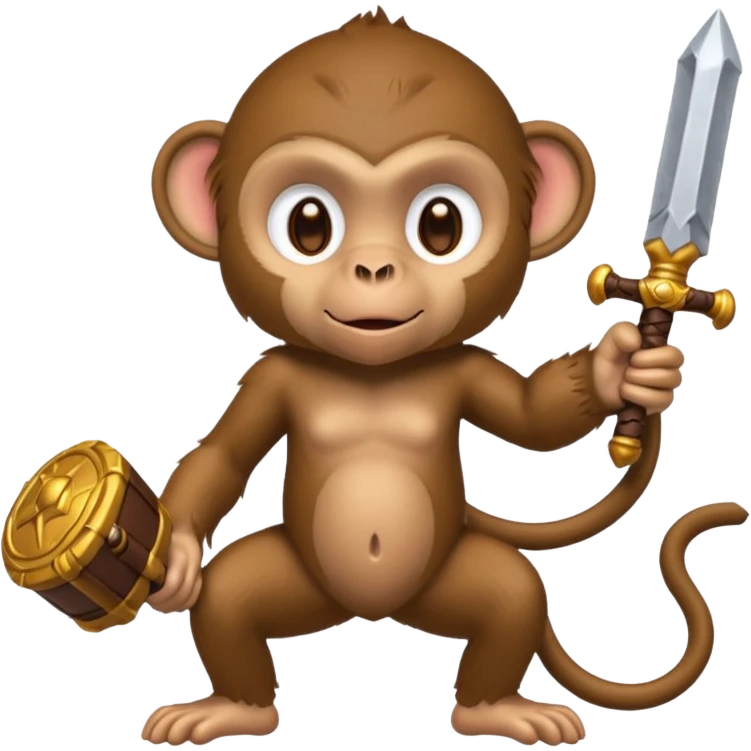 Monkey and rpg emoji