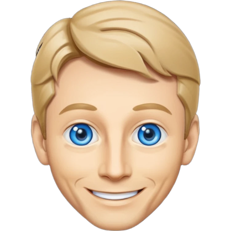 Bobby Caldwell with blue eyes emoji
