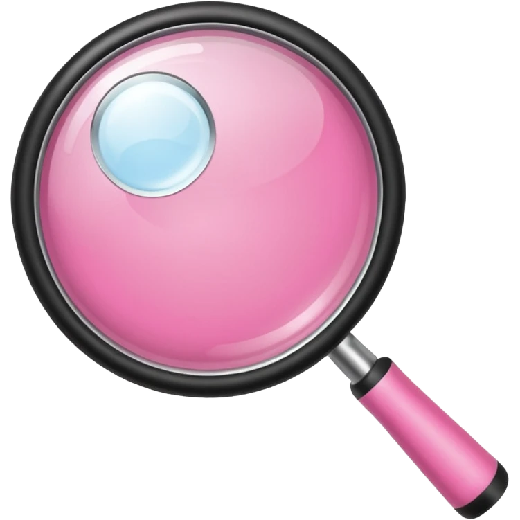 magnifying glas pink emoji