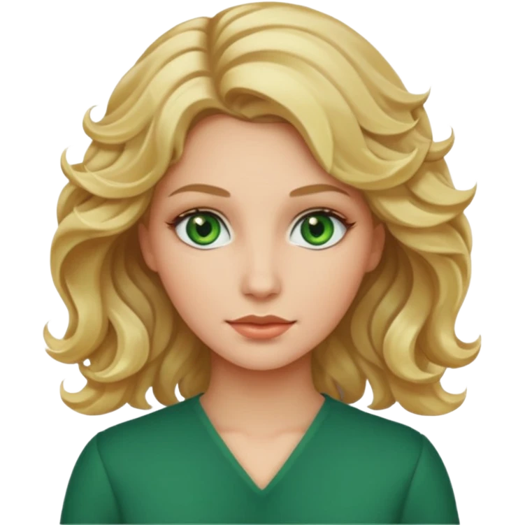 woman with blond wavy hair  emoji