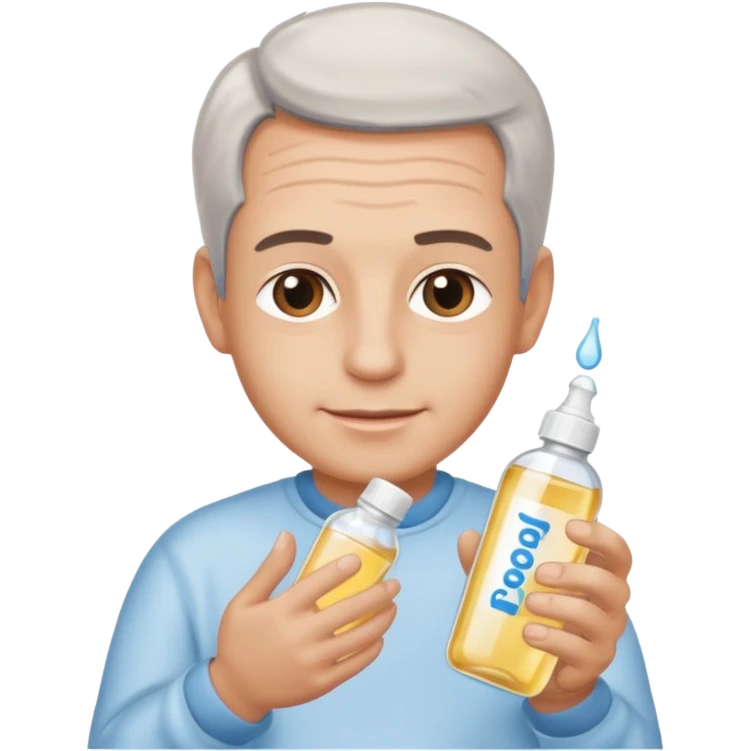 Epstein holding baby oil emoji