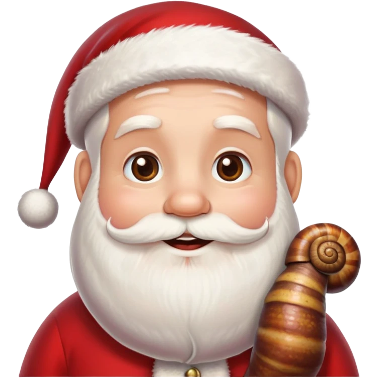 Santa with snail emoji