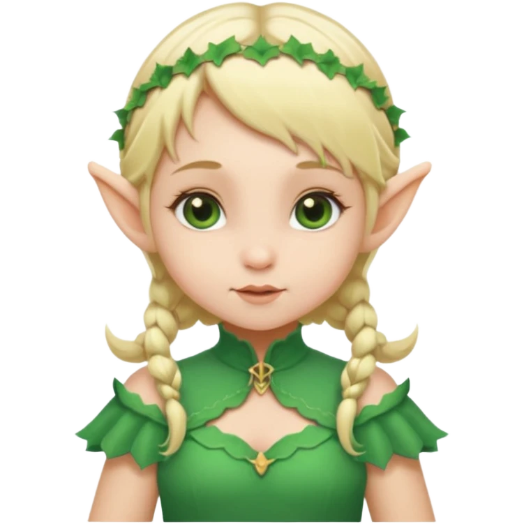 baby elf girl  blonde hair emoji