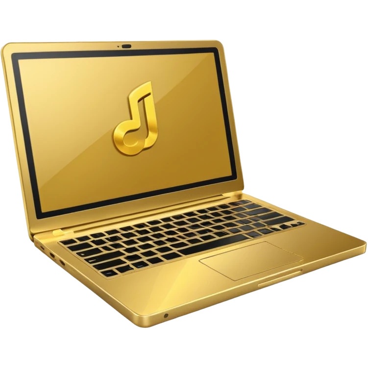 gold laptop with ableton emoji