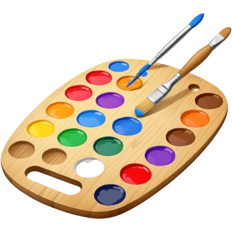 Palette with brush emoji