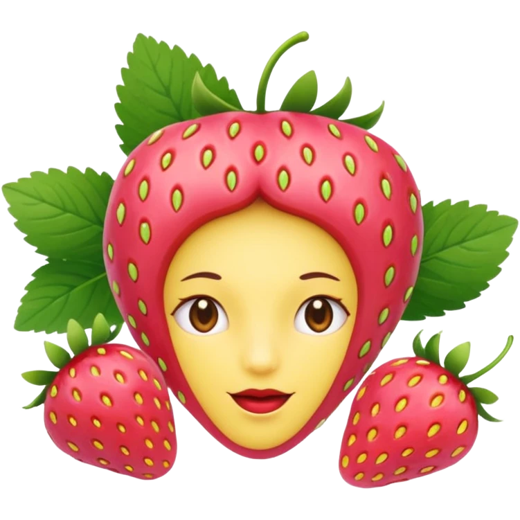 nenuphar with Strawberries  emoji